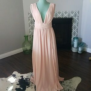 Lulus gown - pale pink